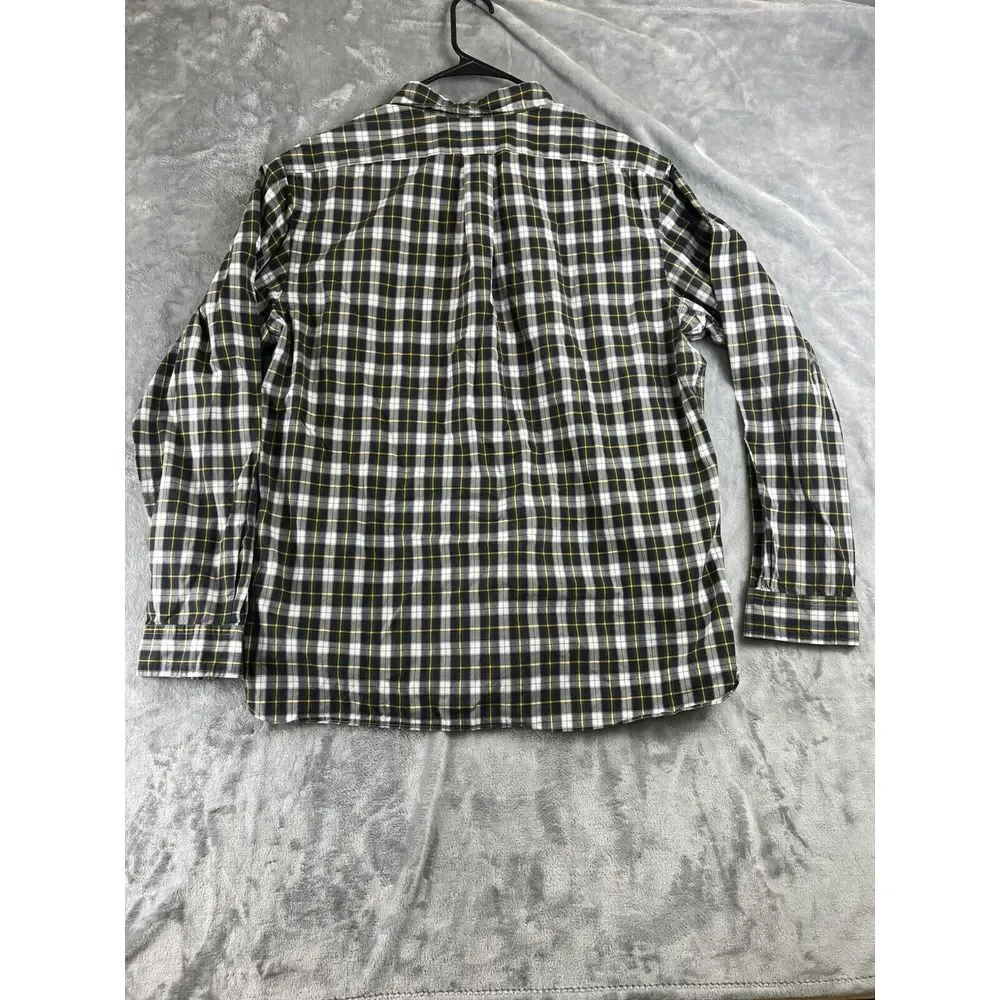 Ralph Lauren Polo Men's XL Green/yellow Plaid Button-Down  Shirt‎